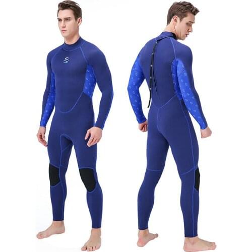 Slinx New 2mm Neoprene One-piece Long Sleeved Wetsuit Men Diving Suit Snorkeling Surfing Keep Warm UV Protection Diving Suit