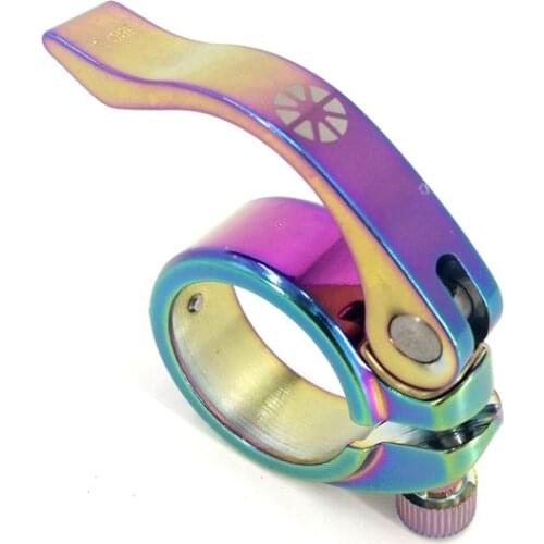 SP8 BY412 41mm Aluminum Frame Seatpost Clamps Titanium-plating Color Folding Bike Seat Tube Clamp