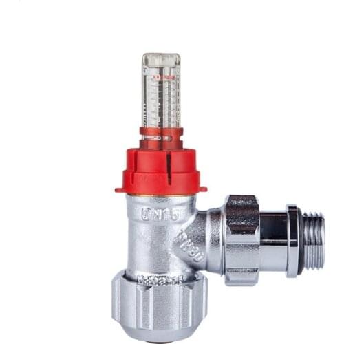 Thermostatic Radiator Valve Underfloor Heating Manifold Flow Meter Regulator DN15
