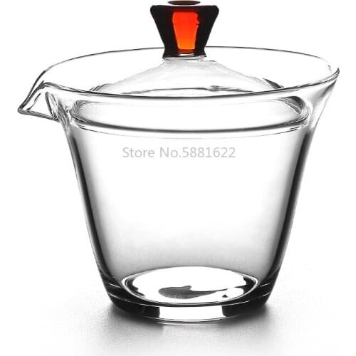 Heat-resistant Glass Gaiwan Teapot for Puer Gaiwan Tea Cup of Tea