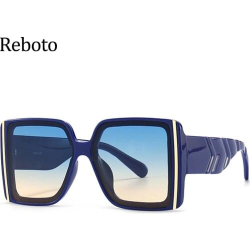 Oversized Womens Squar Sunglasses 2021 New Trend Gradient Sun Glasses Sun Glasses For Women Fashion 2021 Designer Goggles UV400