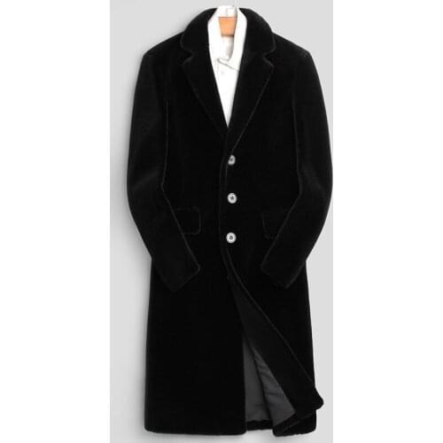 2020 Winter Real Fur Coat Women Sheep Shearing Long Wool Fur Jacket Autumn Blazer Overcoat Kurtki Zimowe Meskie 1811 KJ3782