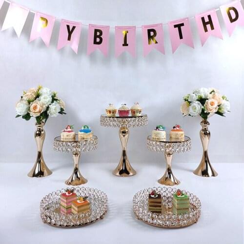 3pcs-11pcs new style gold &silver cake stand set Cupcake Display Stand Dessert Wedding Birthday Party Dessert Cupcake Plate Rack