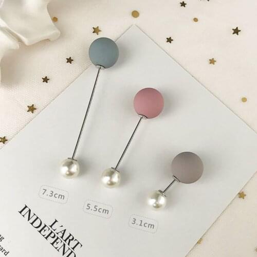 9 Pcs/set Long Needle Brooch Pin Pearl Button Buckle Safety Pins and Brooches for Women Shawl Cardigan Collar Shirt Accessories
