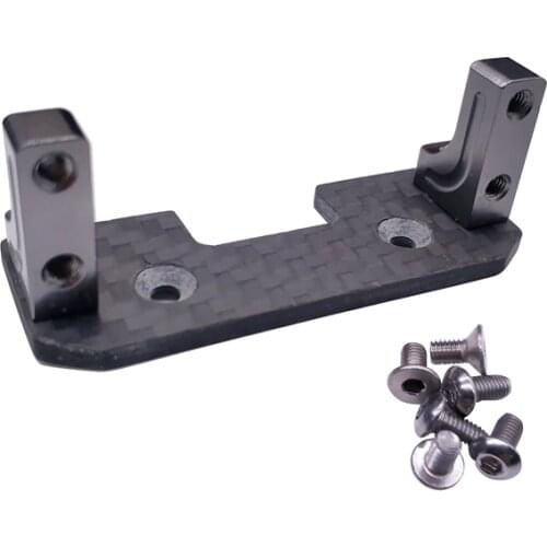Aluminum Servo Mount + Carbon Holder for 1:10 AXIAL SCX10 Rc Car Axle