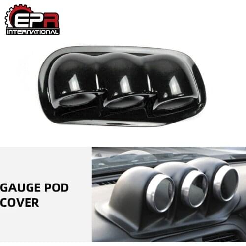 Car Accessories For Nissan S14 Uras Type FRP Fiber Glass Dash Mount Triple Gauge Pod 60mm RHD Fiberglass Inner Trim Tuning Cover
