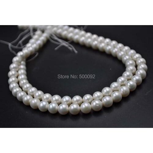 AA wholesale 8.5-9MM white freshwater round pearl