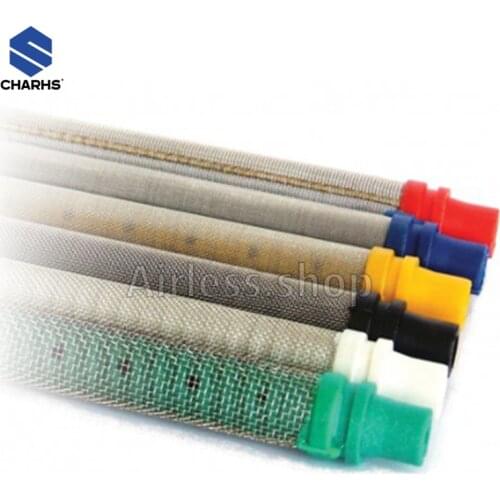 Airless gun filter 10pcs Push-In type paint sprayer gun filter 30/60/100/150 mesh for wa9ner paint sprayer gun 304 Stainless