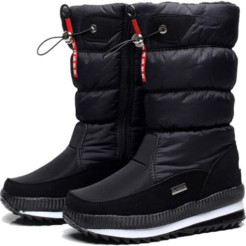 Women Snow Boots Platform Winter Boots Thick Plush Waterproof Non-slip Boots Fashion Women Winter Shoes Warm Fur Botas mujer