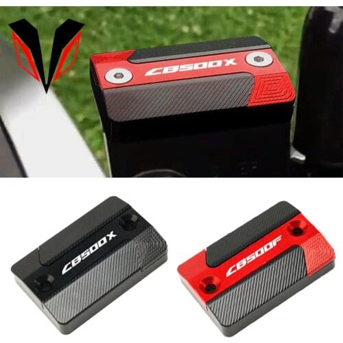 Logo for HONDA CB500X CB500F CB 500F 500X 2013-2020 2021 Accessories Motorcycle Front Brake Fluid Reservoir Cap Oil Cover