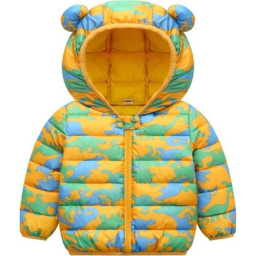 Kids Baby Coats Fashion Clothes Autumn/winter Outwear Children Girls Cartoon Down Jacket Boys Garment