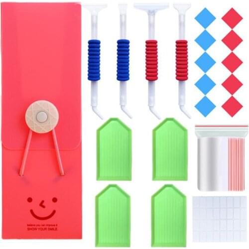 DIY Diamond Painting Accessories 5D Diamond Painting Cross Stitch Embroidery Pen Tools Set Mosaic Glue Pen Kit Tweezers