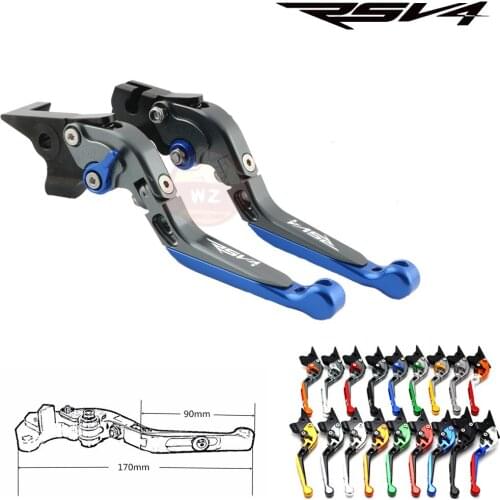 For Aprilia RSV4/RSV4 FACTORY 2009 2010 2011-2012 2014 2015 2016 2017 2018 CNC Motorcycle Adjustable Folding Brake Clutch Levers