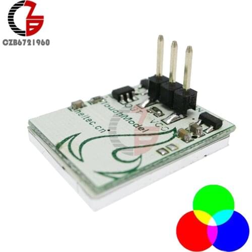 Capacitive Touch Switch Button RGB LED Sensor Switch Module HTTM DIY Electronic Board Multi Color Anti-interference 3V 5V 6V