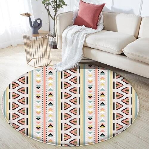 Living Room Bedroom Bed Blanket Bath Mat Bohemian Rug Blue Pink Morocco National Flannel Wind Geometric Mosaic Carpet