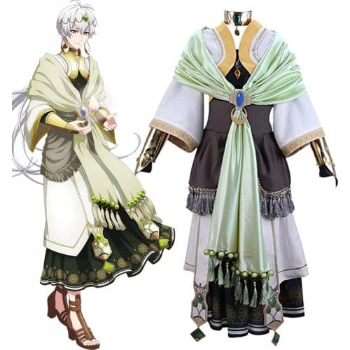IDOLiSH7 Osaka SOGO Celestial Pilgrimage Throne of The Stellar Cosplay Costume Fancy Dress with Shawl for