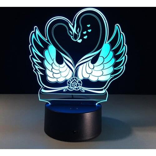 Creative Gifts For Valentines Day 3d Lamp Led Kids Lamp Bedroom Acrylic Night Light Mini Usb Led 3d Night Light
