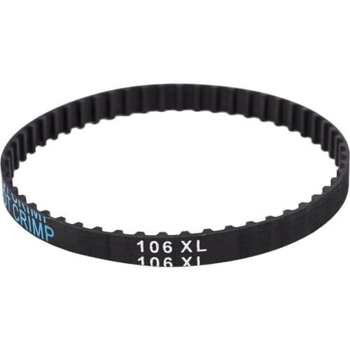 106XL 031 53 Teeth 7.9mm Width Rubber Drying Machine Timing Belt Black