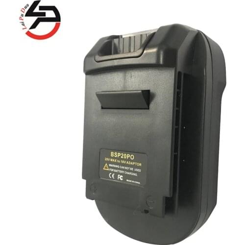 BSP20PO For Black&Decker For Stanley 20V Lithium Battery for Porter Cable 18V Power Tool PC18B PC18BLX PCC680L Battery Adapter