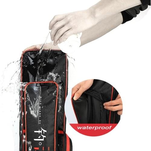 2/3layer 70/90/120/130cm Fishing Bag Multifunctional Fishing Rod Reel Tackle Storage Bag Portable Fishing Gear Carrier PJ249