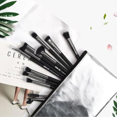 12Pcs Professional Makeup Brushes Set for Basic Foundation Makeup Eyeshadows Blush Eye Blending Beauty Make Up Brushes Maquiagem