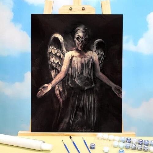 Unknown Angel Painting By Numbers Set Acrylic Paints 40*50 Boards By Numbers Home Decoration Crafts Adults Wholesale Drawing