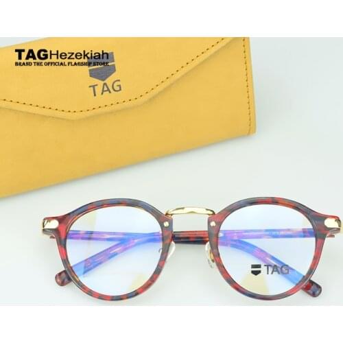 2017 new Retro glasses frame Anti-blue light Brand TAG metal optical Myopia spectacles Men Women nerd Eyeglasses oculos de grau
