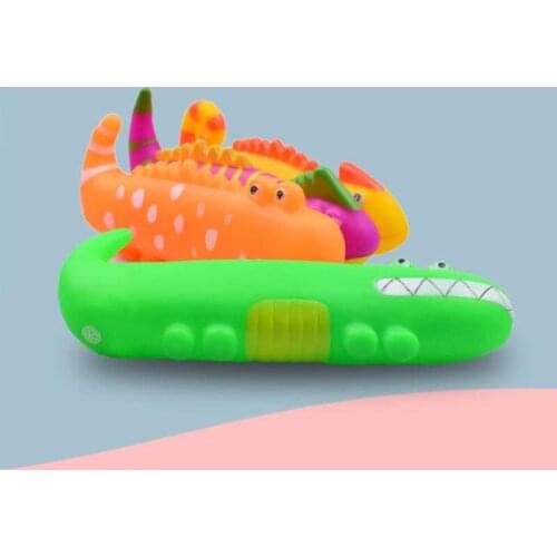 10Pcs/lot Dog Training lizard Crocodile Making Sound Toy Enamel Pet Food Chewing Molar Tool Interesting Interactive Accessories