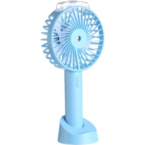 Portable Rechargeable Fan Air Cooler Mini Desk USB Battery Fan W/ Spray Mode