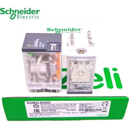 Schneider Relay 5PCS RXM2LB2BD RXM2LB2P7 RXM2LB2B7 RXM2LB2F7 RXZE1M2C 2CO 5A 24VDC 24VAC 230VAC 120VAC 100%-new-original relay