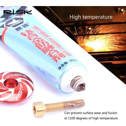 RISK Mountain Road Bike TC4 Titanium Alloy Anti-fusion Metal Screw Anti-caking Titanium Pipe Lubricant Anti-seize Assembly Lube