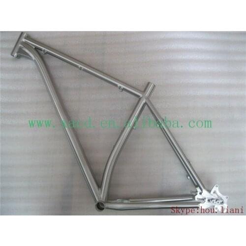 Customized titanium fat bicycle frame with sliding dropouts XACD made Ti fat bike frame super light titanium fat bike frame