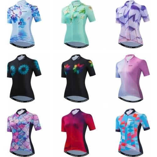 UFOBIKE Womens Cycling Jersey Maillot Roupa Ropa De Ciclismo Short Sleeve Bike Bicycle Shirt MTB