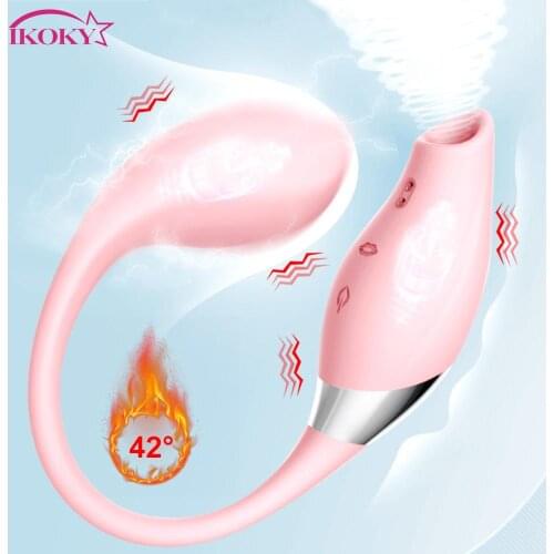 G-Spot Vagina Nipple Sucker Sex Toys for Women Clitoris Stimulation Women Masturbator Heating Suck Vibrating Egg