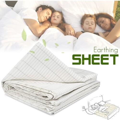 1*2.8 Meter Ground Conductive Earth Anti-static Fabric Silver Fiber Cotton Fabric Bed Sheet/Sleepwear EMF Protection Fabric