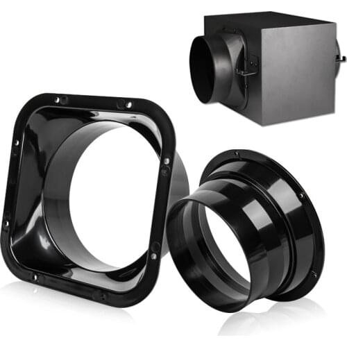 100-200mm ABS Round Pipe flange seat Aluminum Tube Air Ventilation Hose Connector Exhaust Duct Fresh Air System Vent Hardware