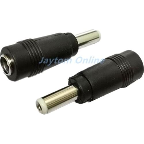 2pcs 5.5 x 2.1mm Female to 5.5 x 2.5mm Male DC Power Connector Adapter Laptop 5.5*2.1 Female to Male 5.5*2.5