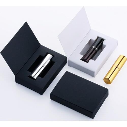 50 Pcs/Lot 5ml Spray Perfume Bottle With Package Box Perfume Atomizer Portable Travel Gift Cosmetic Container