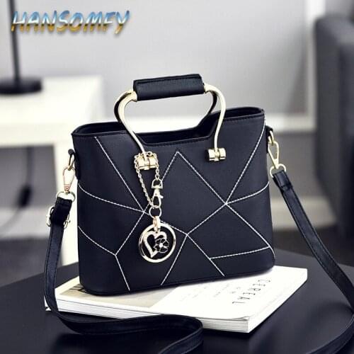 HANSOMFY brand womens hardware accessories handbag high quality ladies party wallet casual Messenger bag Messenger bag LZ-62