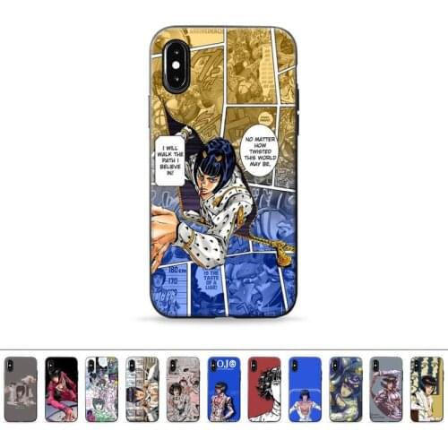 Jojos bizarre adventure Phone Case for iPhone 11 12 6 7 8 Pro X XS Max XR Plus Silicone Soft TPU Funda Cover mobile bags