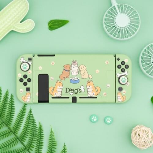 For Nintendo Switch Case Dog Bone Cartoon Cute Green Fairy League Soft TPU Cover Back Girp Shell For Nintendo Switch Dropshippin