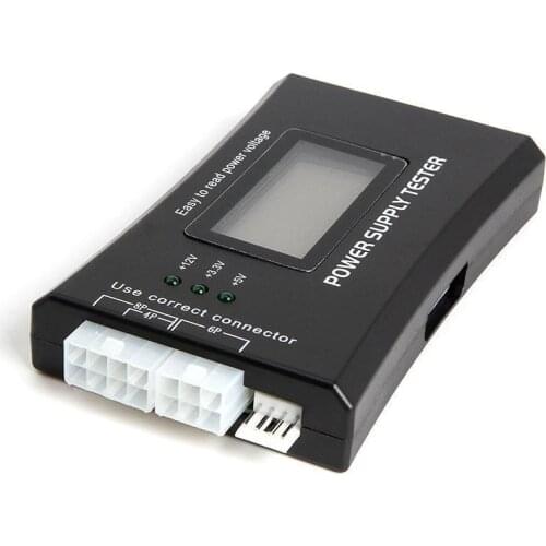Digital LCD Display PC Computer 20/24 Pin Power Supply Tester Checker Power Measuring Diagnostic Tester Tools