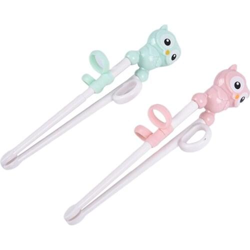 1Pair Kids Children Chinese Chopsticks Exercise Fingers Learning Kitchen Accessories Rag Cubs Learning Training Chopsticks