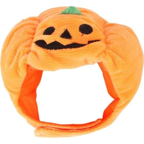Halloween Pumpkin Pet Dog Cat Hat Dress Up Headdress Small Dog Cat Cosplay Costume Teddy Poodle Decorative Hats Pet Tools Cocina