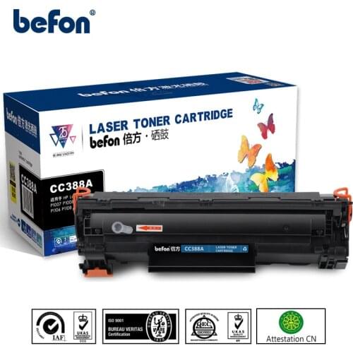 Befon Compatible 388A Toner Cartridge Replacement for HP CC388A 38A P1007 P1008 P1106 P1108 M1136 M1213NF M1216NFH M126A M126NW