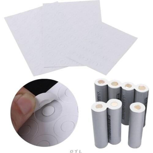 100Pcs Li-ion Battery Anode Insulation Gasket Insulator Ring for 18650 Series Li-ion Battery Anode Hollow Point Insulator Gasket