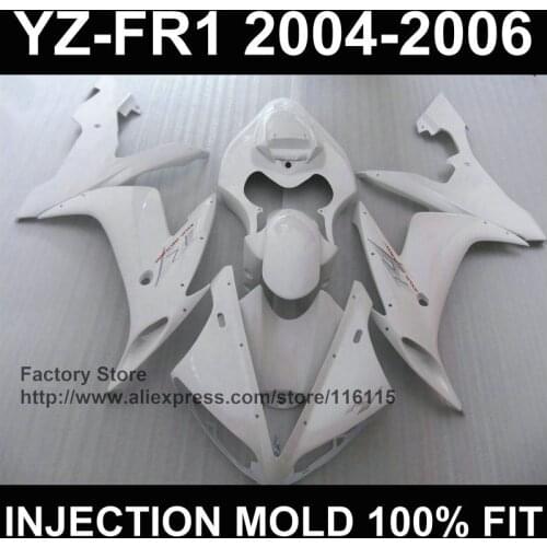 MOTOMARTS Perfect white body kits for YAMAHA fairings YZF R1 2004 2005 2006 YZFR1 04 05 06 YZF1000 fairing Full injection