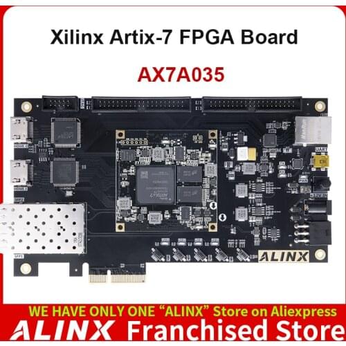 ALINX AX7A035: XILINX Artix-7 XC7A35T FPGA Development Board A7 SoMs XC7A 35T SFP PCIe
