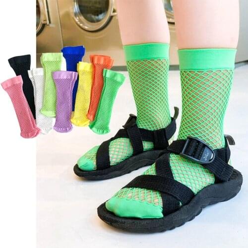 New kids knee high socks summer thin toddler childrens long sock girls boy mesh fishnet tube socks baby stockings 2pairs/4pcs