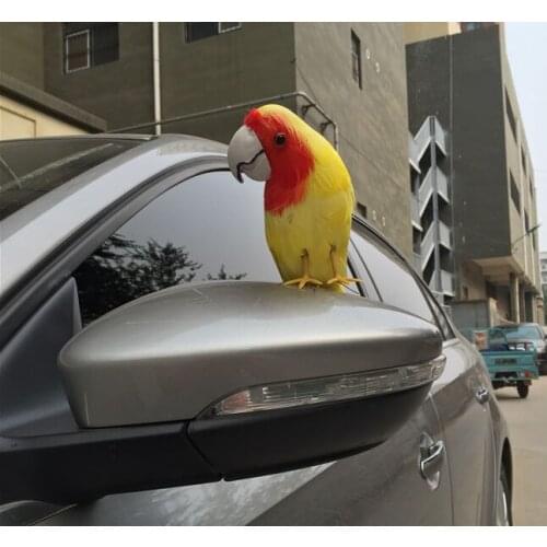 New simulation turned parrot model polyethylene & furs yellow parrot bird gift about 40cm 1378